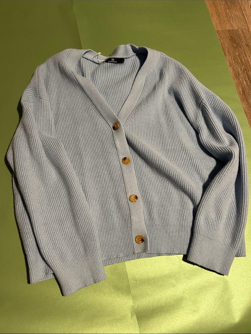 Light blue cardigan